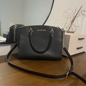 Michael Kors Black Leather Tote